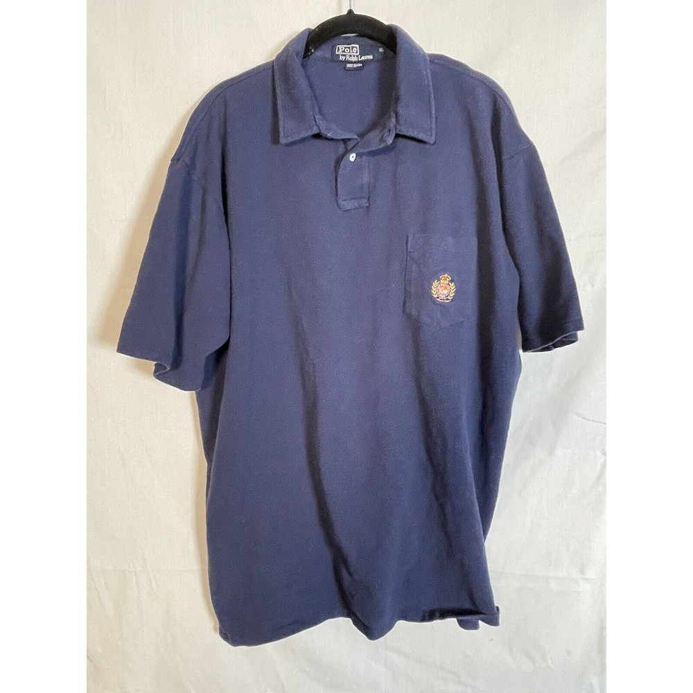 Polo by Ralph Lauren 2 Button Polo Blue Size XL Cotton USA Vintage
